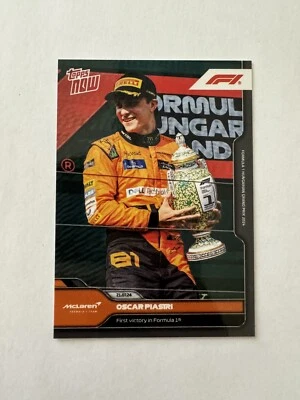 2024 TOPPS NOW FORMULA 1 OSCAR PIASTRI # 41 FIRST VICTORY IN FORMULA 1 🔥 - Image 1 of 2