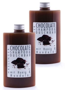 Lashuma Duschgel & Shampoo Schokolade, Duschbad mit echtem Honig und Mandelöl i - Bild 1 von 3