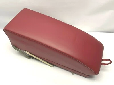 1994 -1998 Bentley Brookland Rear Center Console Leather Red Armrest Trim OEM  - Image 1 of 4