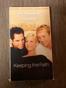 KEEPING THE FAITH TOUCHSTONE VHS (BEN STILLER / JENNA ELFMAN / EDWARD NORTON) - Picture 1 of 2