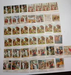 43 antike religiöse Bild Sammelkarten Bibelstudie Ende 1800er & Anfang 1900 - Bild 1 von 24