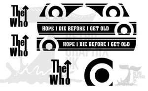 Vespa PX The Who side panel stripes Mod stickers decals Vespa Scooter - - Picture 1 of 4