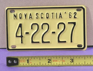Matrícula miniatura de Nueva Escocia 1962 (#4-22-27) - Imagen 1 de 1