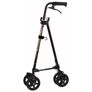 Wheel with brake Cane II Working cane used like a handrail Seniors Adults Flower - Picture 1 of 9