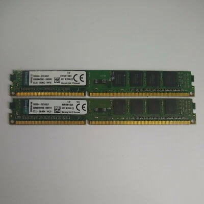 Kingston 8GB (2x4GB) RAM PC3-12800 DDR3-1600 Desktop SDRAM KVR16N11S8/4 - Image 1 of 3