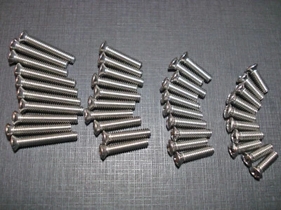 40 piezas 8-32 con tornillos de cabeza ovalada Phillips de acero inoxidable #6 para Dodge Plymouth Foto 1 de 4