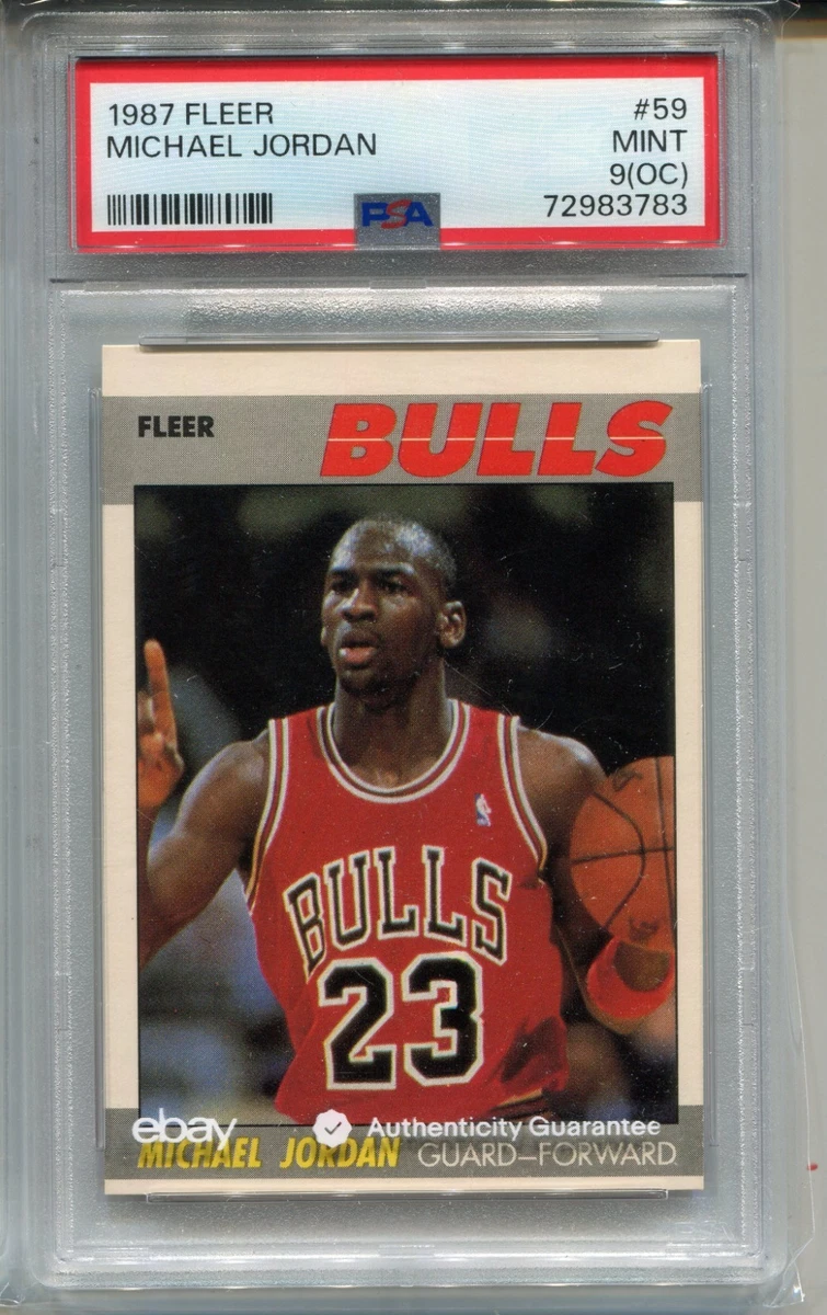 その他 Fleer Michael Jordan DOE PSA 9 Michael Jordan Basketball Grade 9 1987-88 Season Sports Trading