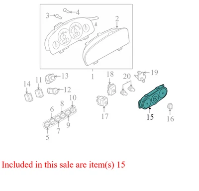 2005–2007 Ford Escape HVAC Temperature Control Panel Used 5M6Z19980AA OEM - Image 1 of 4