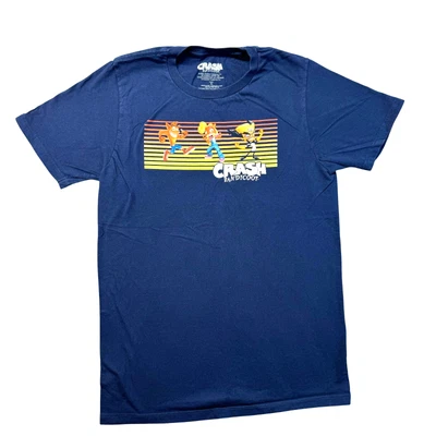 Рубашка мужская Crash Bandicoot синяя очень большая с коротким рукавом графический топ Activision - Изображение 1 из 4