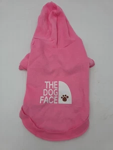 Chaqueta con Capucha Grande para Perros, Otoño/Invierno Ropa para Perros con Patrón de Texto Facial - Imagen 1 de 3