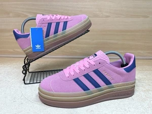 Adidas Gazelle Bold Platform Pink Glow Gum Trainers Size UK 7.5 - Picture 1 of 17