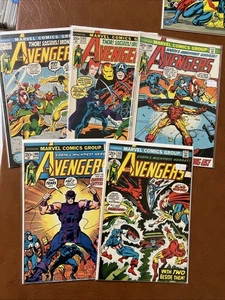 The Avengers 5 Stück mit Schlüsseln: Sehr guter Zustand bis FN+ & höher #101-111 Marvel Comics 1972/73 - Bild 1 von 22
