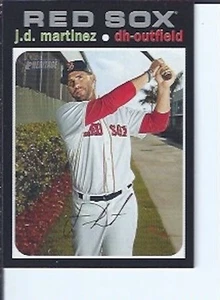 J.D. Martinez 2020 Topps Heritage Silver Name Parallel - Picture 1 of 1