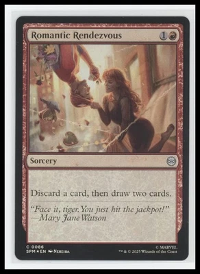 💘 MTG Marvel’s Spider-Man Romantic Rendezvous Foil – Common Universes Beyond 💘 - Image 1 of 2