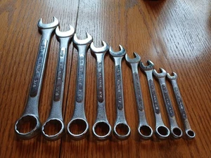 ALLTRADE 9-teiliges Sae KOMBI-SCHRAUBENSCHLÜSSEL-SET Maulschlüssel und Box Ende Nachlass Fund  - Bild 1 von 14