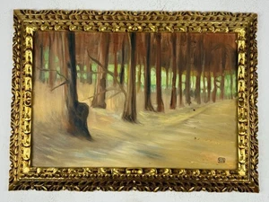 Egon Schiele (Handmade) Oil On Canvas Painting signed and stamped - Picture 1 of 8