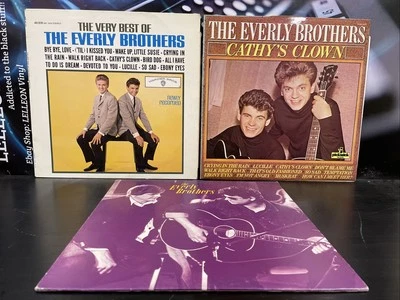 3x The Everly Brothers Job Lot LP Album Vinyl Record Pop 60's Cathy’s Very Best - Image 1 of 4
