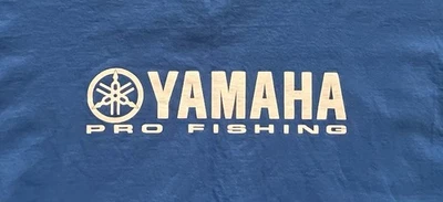 Yamaha Pro Fishing Long Sleeve T-Shirt Mens XXLarge Blue Fish Motors Boats NICE! - Image 1 of 4