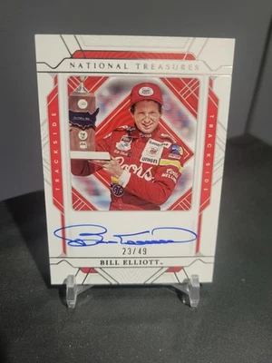 2022 Panini National Treasures - Trackside Signatures Bill Elliott #TS-BE /49 - Image 1 of 2
