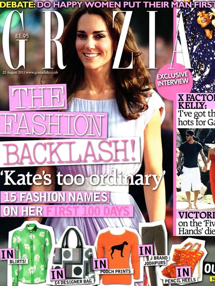 GRAZIA,KATE MIDDLETON,Victoria Beckham,Kelly Rowland,Kate Moss,Angelina Jolie  - Image 1 of 1