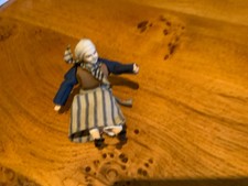 Dolls house doll ,porcelain , posable , removable clothes