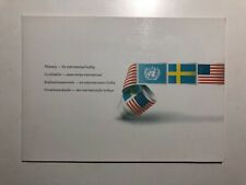 1986 ONU USA Svezia Congiunta Folder La Filatelia Hobby Philately UN Sweden USA