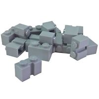 Lego 6x Brique Brick Modified 2x2 Vertical O Clip gris/light b gray 30237b NEUF