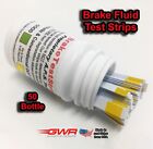 BRAKE FLUID TEST STRIPS (50 Bottle) APS Color Key showing Good/Bad  FREE SHIP
