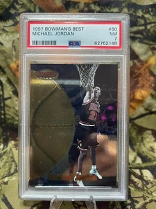 1997-98 Bowman's Best 60 Michael Jordan PSA 7 NM Graded Card NBA 97-98 NBA 🔥 - Picture 1 of 2