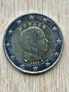Pièce Monnaie 2 Euros Monaco 🇲🇨 2020 Prince Albert II - Foto 1 di 3