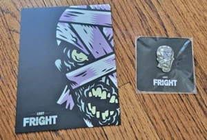 Loot Fright Mummy Pin and Post Card Loot Crate exclusive - Picture 1 of 2