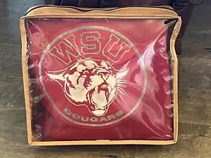 Vintage Pendleton Wool Stadium Blanket - Washington State University Cougars - Picture 1 of 13