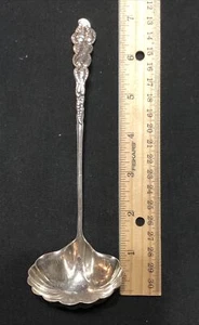 Antique 1899 Tiffany & Co Sterling Ailanthus Atlantis Gravy Ladle w/Mono 52.6g - Picture 1 of 14