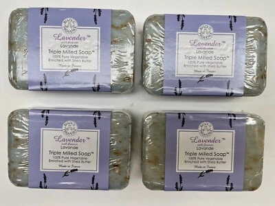 4 Bars Trader Joe's Bisous de Provence Lavender with Flowers Triple Milled Soap - Image 1 of 2