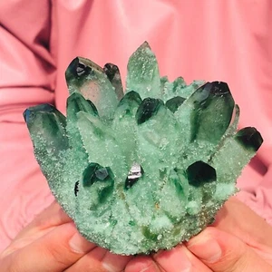 470g seltene neue funkelnde grüne Phantom Quarz Kristall Cluster Proben 200 - Bild 1 von 12