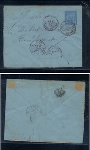 Tunisia piccola busta postale 1889 belle cancellazioni - Foto 1 di 1