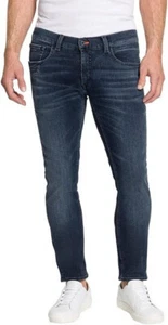 Pantalón vaquero Pioneer Of Tomorrow Ryan para hombre azul negro ajustado denim elástico L34 - Imagen 1 de 1