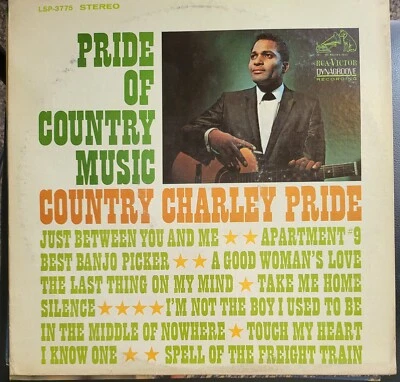 Charley Pride "Pride Of Country Music" Vinyl LP 1967 RCA VICTOR Record LSP-3775 - Image 1 of 2