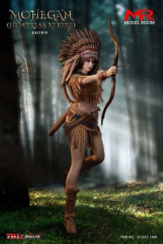TBLeague PL2022-196B 1/6 Mohegan Huntress Attire Brown 12'' PH Action Figure Toy Cover