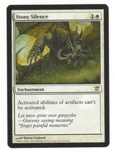 MTG Magic The Gathering Innistrad Stony Silence Rare White Enchantment