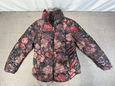 ATHLETA Downtown Puffer Jacket Fuchsia Pink SZ L Down Fill Quilted Coat - Image 1 of 4