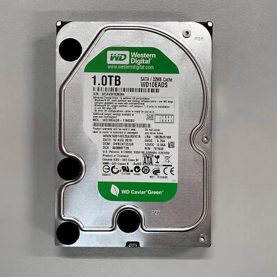WD Green 1TB 3.5" SATA HDD 5400 RPM 3Gb/s 32MB Cache Hard Drive WD10EADS - Image 1 of 4