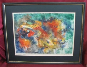 VINTAGE WATERCOLOR PAINTING SIGNED FRAMED - Picture 1 of 11