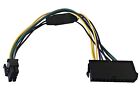 12 Inch 24-Pin to 8-Pin 18AWG ATX Power Supply Adapter Cable for Dell Computers