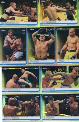 2019 Topps UFC Chrome Refractor Parallel Pick Your Card Build a Set - Image 1 of 2