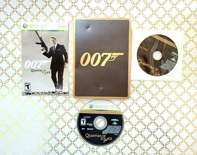 007 Quantum Of Solace Steelbook (Microsoft Xbox 360)Collector's Ed. CIB, TESTED  - Image 1 of 4
