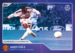 ➠ Topps Champions League 30 Seasons #26 Andy Cole - Parallel /49 - Bild 1 von 2