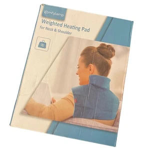 New In Box 19"x22" Comfytech Weighted Heating Pad Neck Shoulder Electric Heated - Picture 1 of 5