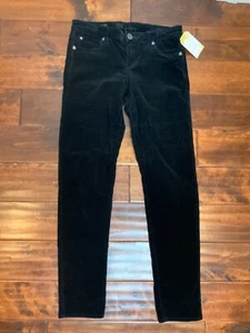Kut From The Kloth Black Diana Skinny Corduroy Pants Size 4 - Picture 1 of 4