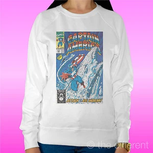 Light Women's Sweater White 'Captain America Comics' Road To Happiness - Picture 1 of 1